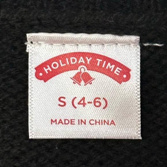 Holiday Time Women’s Festive Ugly Christmas Sweater Sequence Reindeer Sz S - Picture 4 of 5